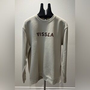 VISSLA Men's Beige Crewneck Sweatshirt